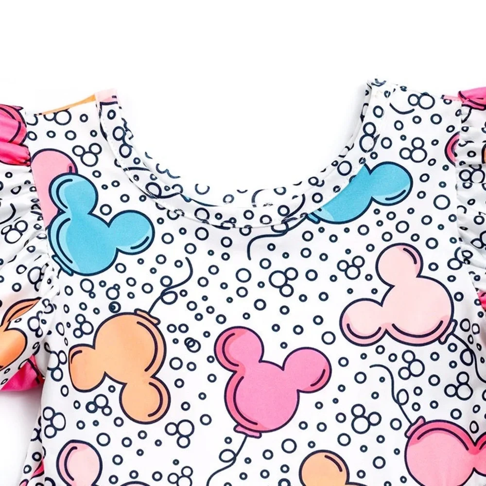 Disney Mickey Mouse head balloons dress NWT girls Disney outfit Sz 2 3 4 5 6 7 8